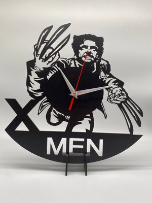 Настінний Декоративний Механічний Дизайнерський годинник Росомаха Люди Х / X Man Марвел Марвел з ХДФ Ч013 фото