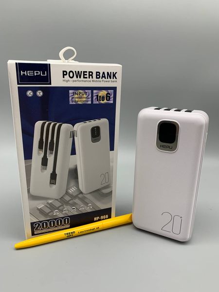 Портативна мобільна батарея Powerbank HEPU HP966 20000mAh PB013 фото