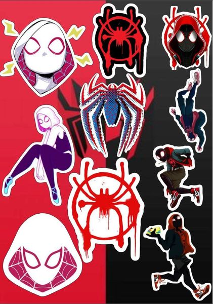 Наклейки Стикеры А5 самоклеющаяся бумага фильм "Spider Man / Человек-Паук" стикеры набор Н077 фото