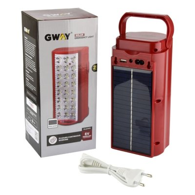 Фонарь светодиодный с солнечной панелью и функцией Power Bank Gway GL-6240S 000510 фото