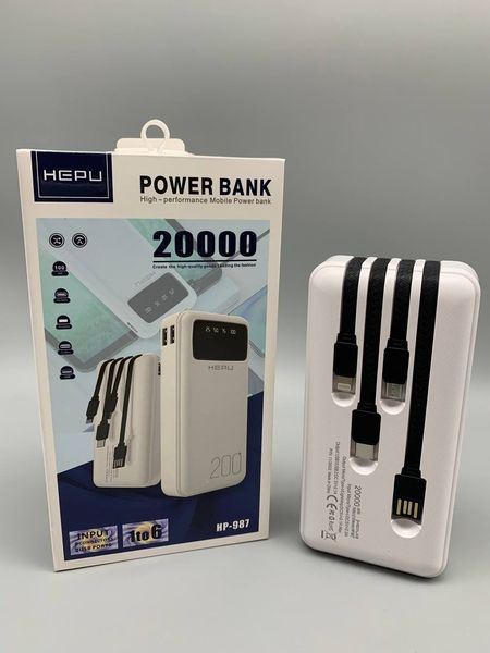 Портативная мобильная батарея Powerbank HEPU HP987 20 000mAh PB022 фото