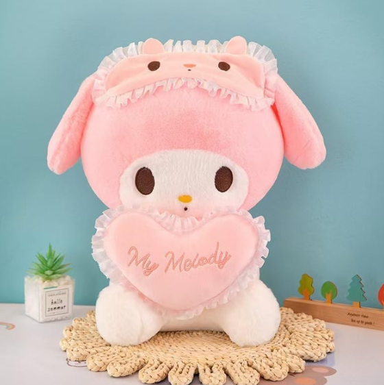 Мягкая Игрушка кролик My Melody с сердечком 35 см 001517 фото
