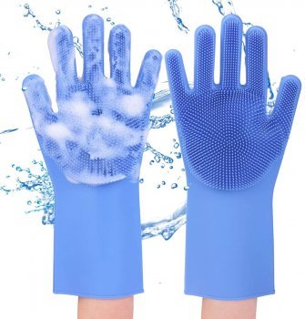Силиконовые перчатки для мойки посуды Уборки квартиры Kipa 000076 фото