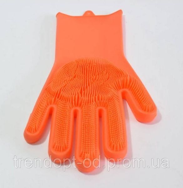 Силіконові рукавички для миття посуду Прибирання квартири Kipa 000076 фото