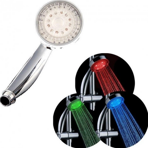 Світлодіодна насадка на душ LED SHOWER 3 кольори 001976 фото