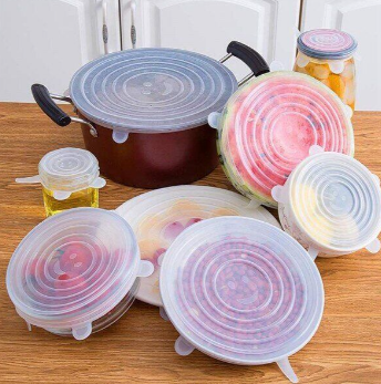 Набор силиконых крышек Super stretch silicone lids 6 шт 001100 фото