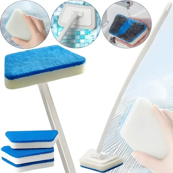 Трапецієподібна щітка з довгою ручкою Glass eraser 002033 фото