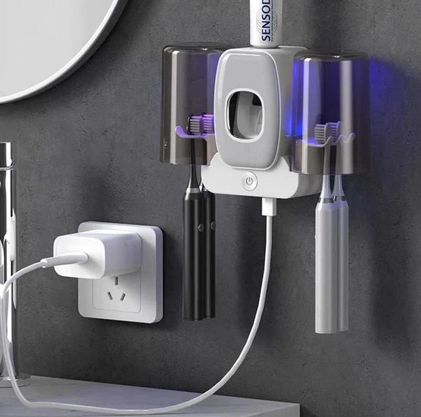 Тримач для зубної щітки, 2 чашки TOOTHBRUSH HOLDER 001678 фото