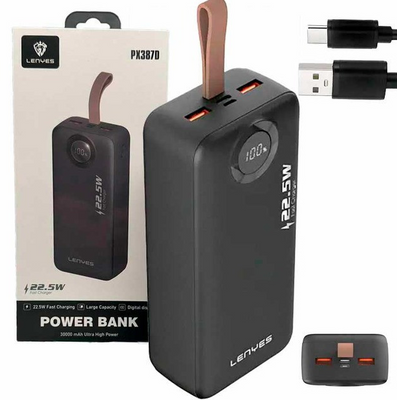 Power Bank Lenyes PX387D 30000mAh 22.5w 001265 фото