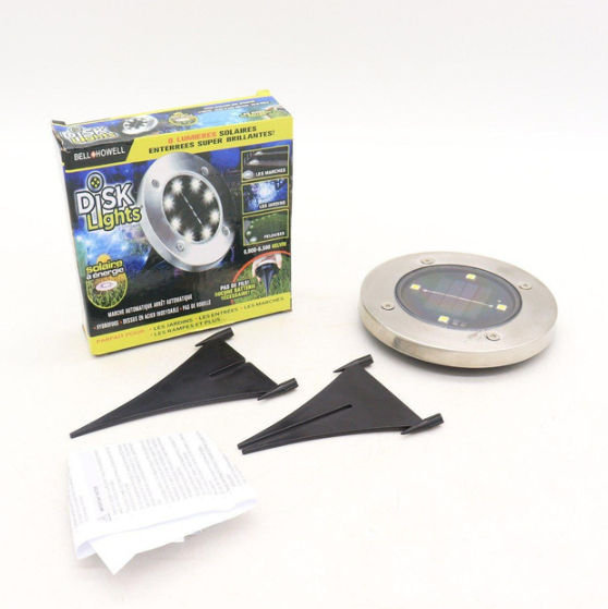 Уличный садовый светильник на солнечной батарее Disk Light 000406 фото
