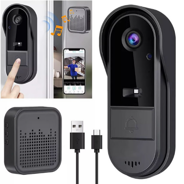 Умный дверной звонок с камерой ночного видения Video doorbell 002036 фото