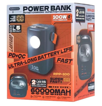 Power Bank Remax RPP-100 60000 100W 000996 фото