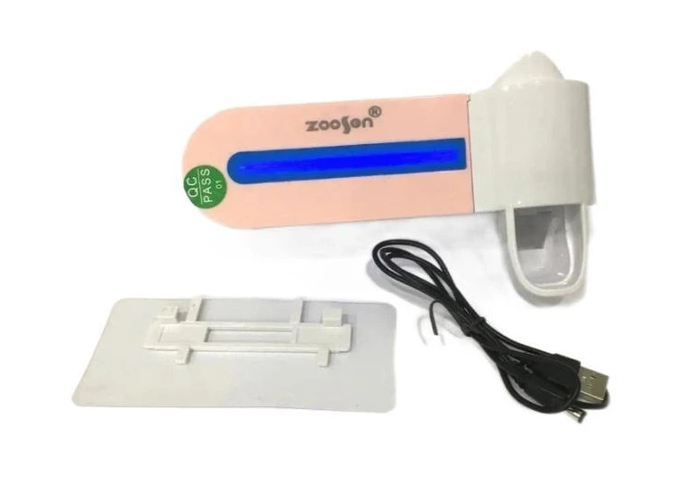Диспенсер для пасти та щіток зі стерилізатором Toothbrush sterilizer holder LY-575 001679 фото